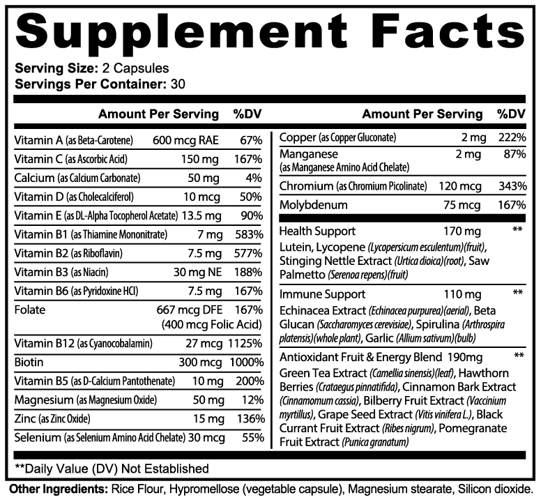 Complete Multivitamin - Vitamins & Minerals