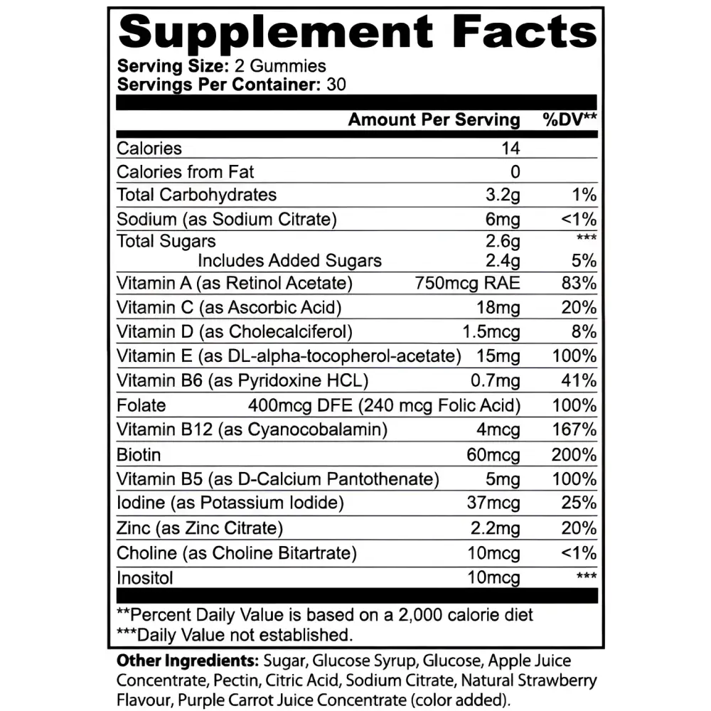 Multivitamin Bear Gummies (Adult) - Vitamins & Minerals